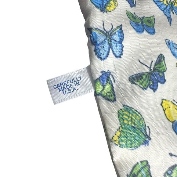 LeSportsac Butterfly Print Zip Pouch Cosmetic Bag Made in USA 80’s vintage - Picture 5 of 5